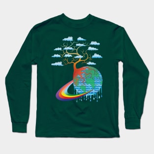 The earth will be more beautiful if we continue to maintain the environment sustainability Long Sleeve T-Shirt